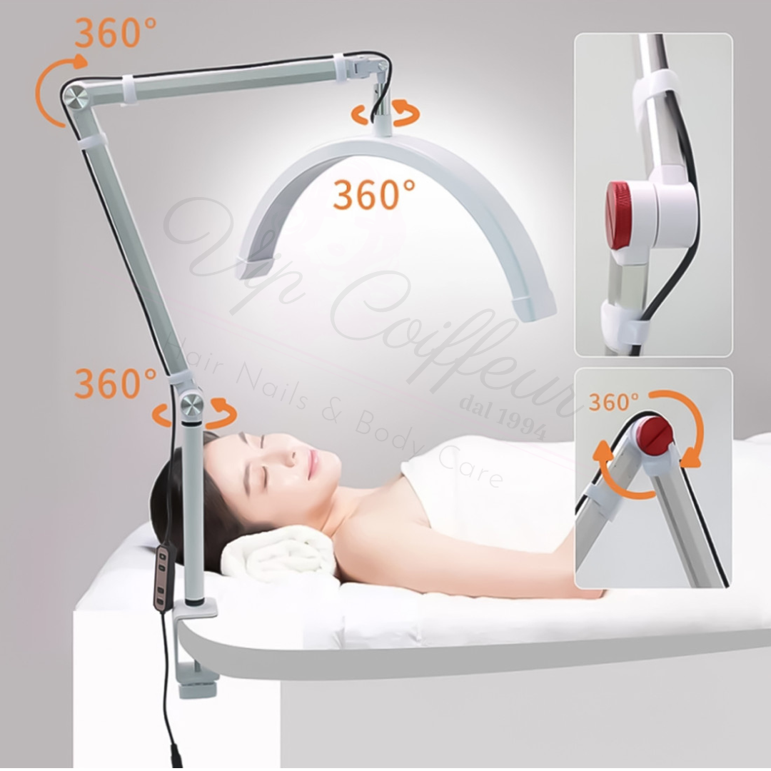 Lampada Mezza Luna Curva con Morsetto