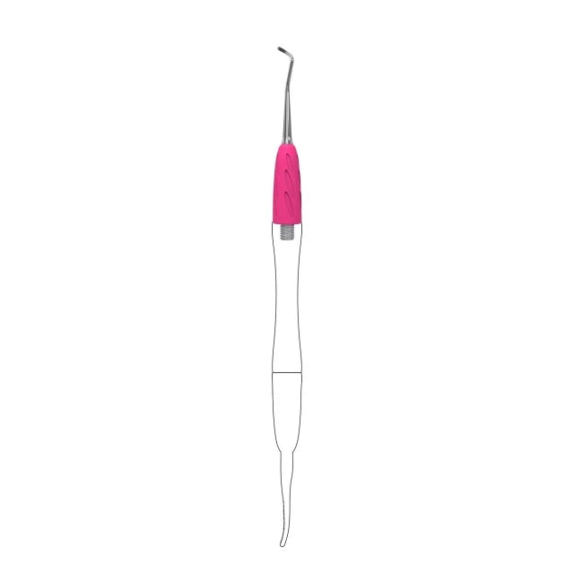 Parte operativa della spatola Combo UNIQ 32 curette (curvatura verso destra)