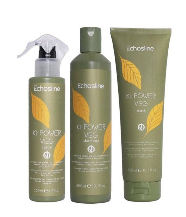 kit Ki Power Vegan per la ricostruzione professionale dei capelli Echos