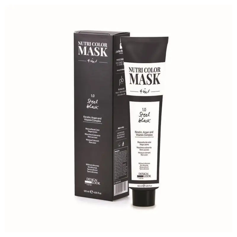 Nutri Color Mask 4 in 1 - Steel Black 1.0 - 120 ml DESIGN LOOK