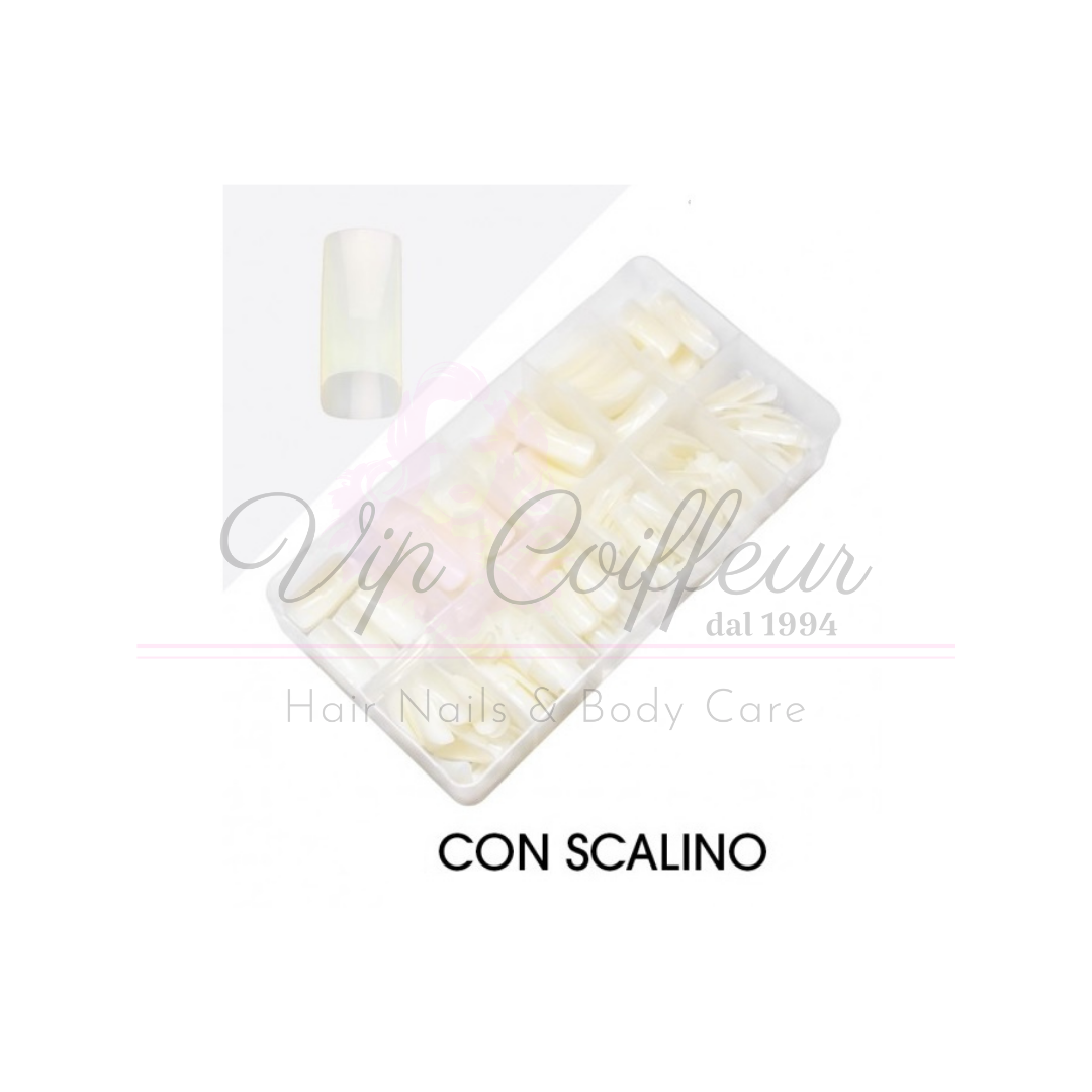 Box 100 pezzi Tips con scalino forma classica