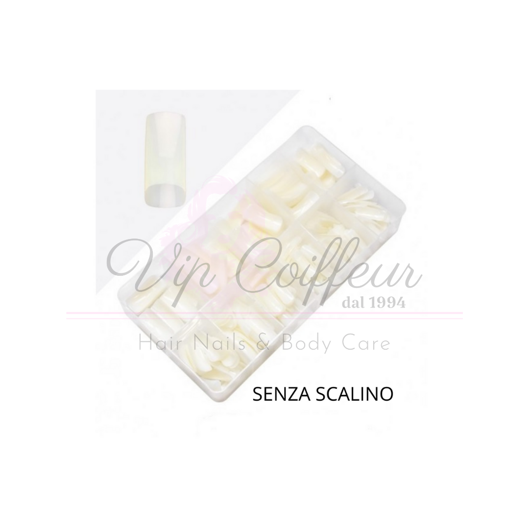 Box 100 pezzi Tips senza scalino forma classica