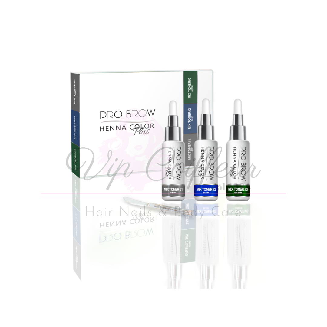 Henna Color – Kit 3 Polveri Mix Toner PRO BROW