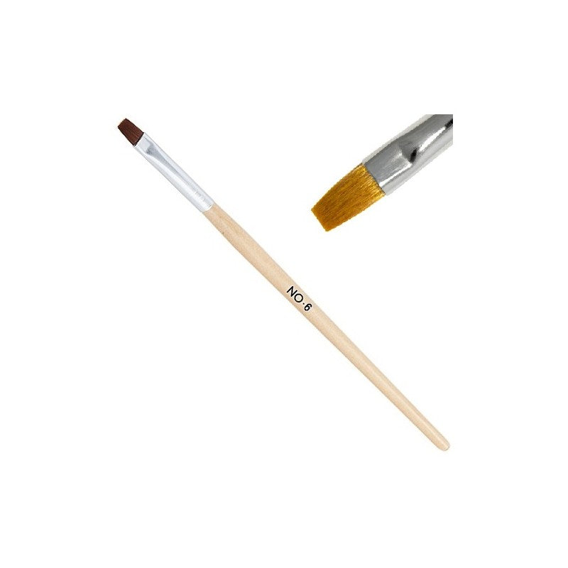 Pennello singolo con manico in legno diverse misure