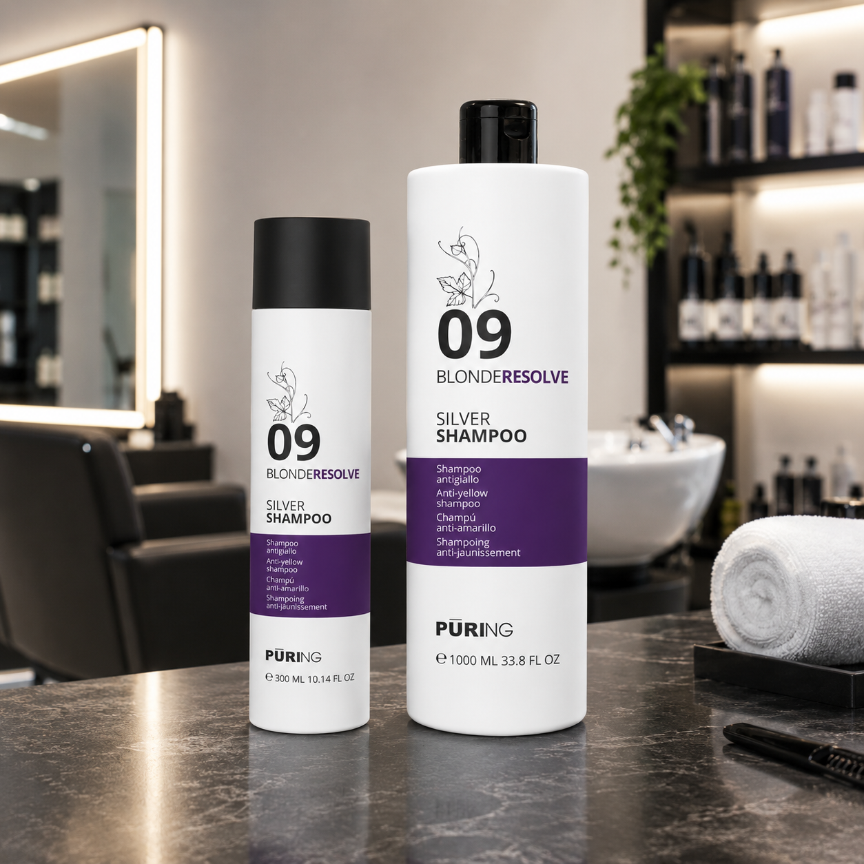 09 Blonderesolve Silver Shampoo PURING Antigiallo