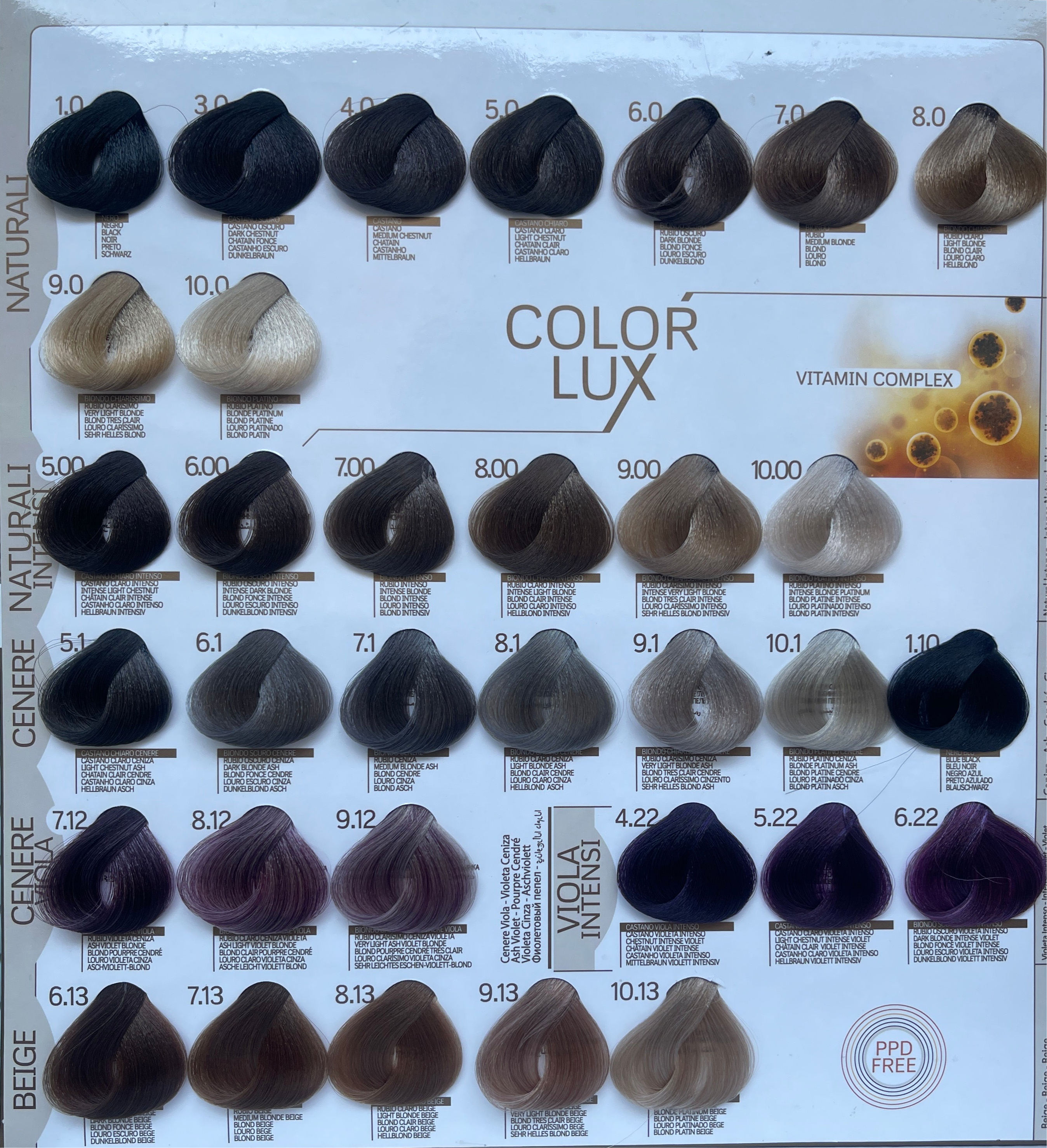 COLOR LUX Professionelle Farbcreme-Tönung 100 ml