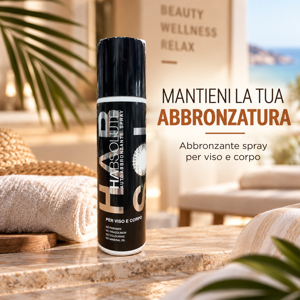 HABSOLUTE Bräunungsspray für Gesicht und Körper