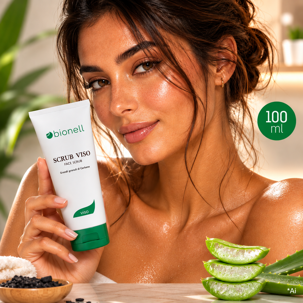 Gesichtspeeling Gemüsegranulat und Aloe Vera 100ml BIONELL