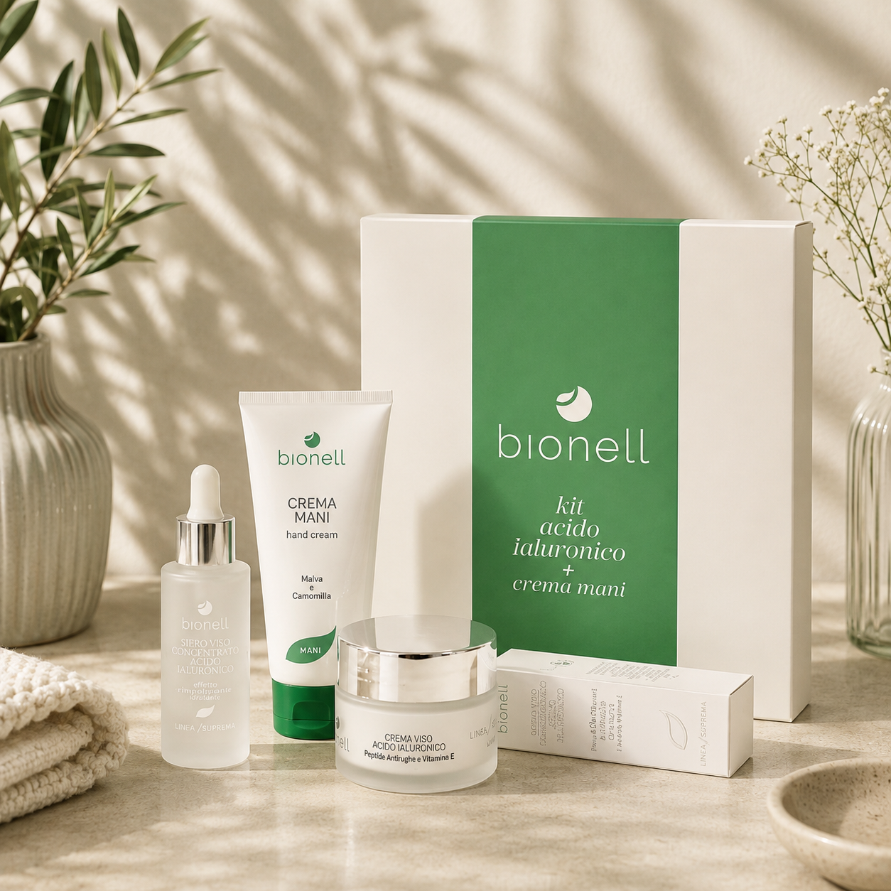 Box Bionell Crema + Siero + Crema Mani