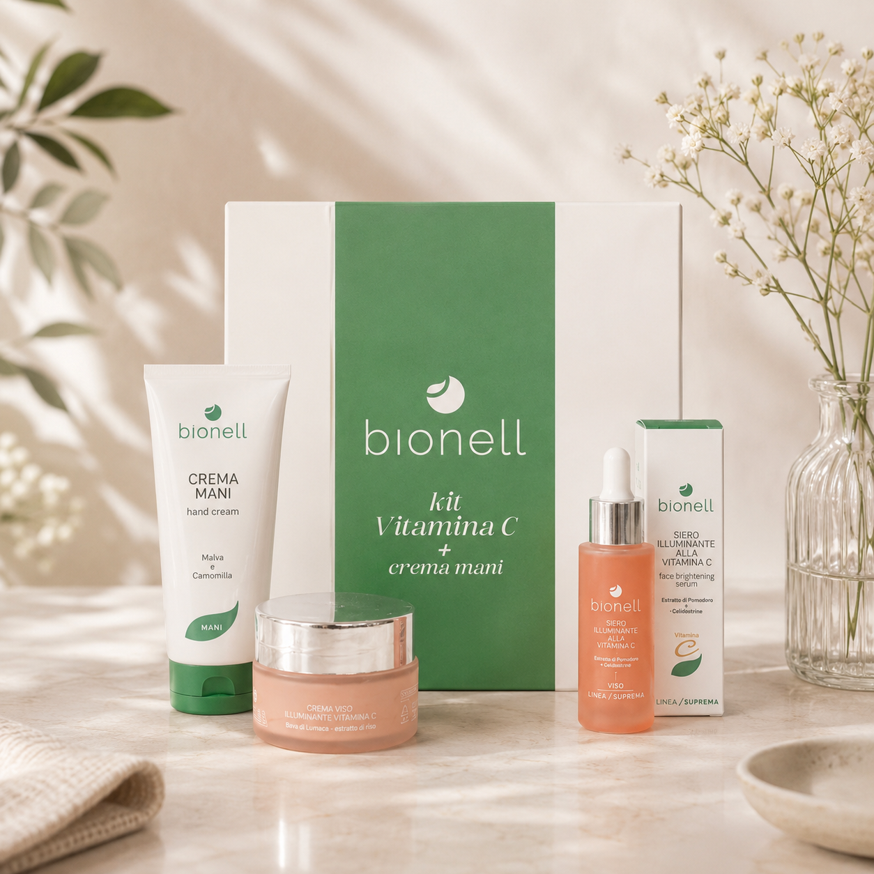 Box Bionell Crema + Siero + Crema Mani