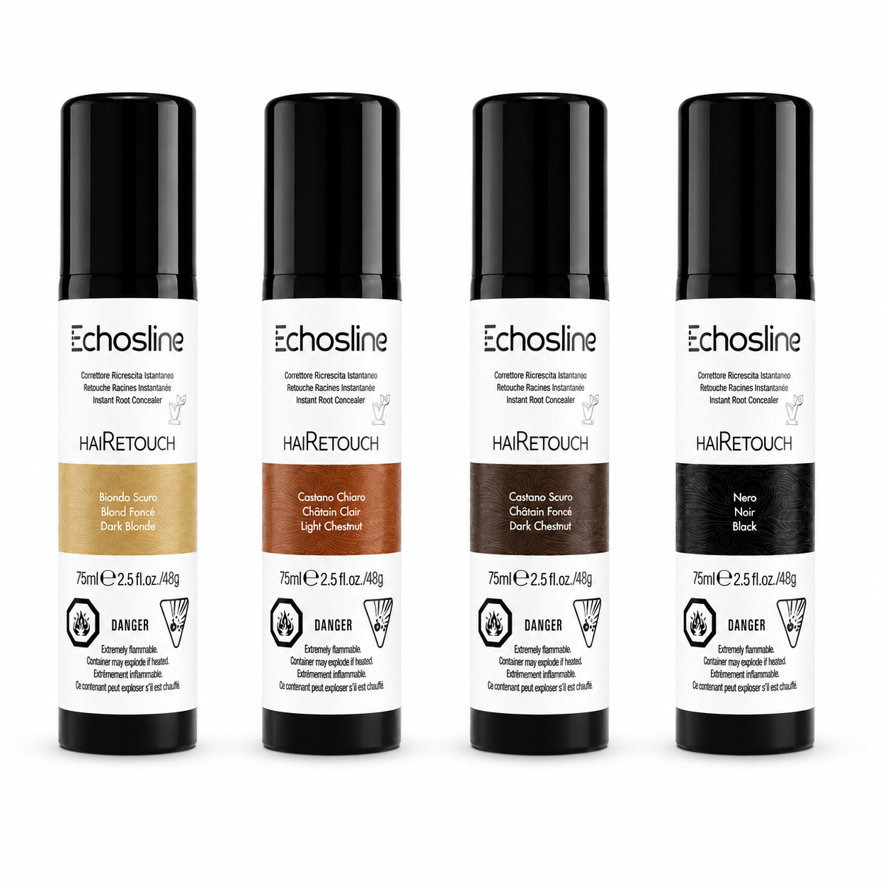 Spray Ricrescita Castano Scuro HaiRetouch 75 ml