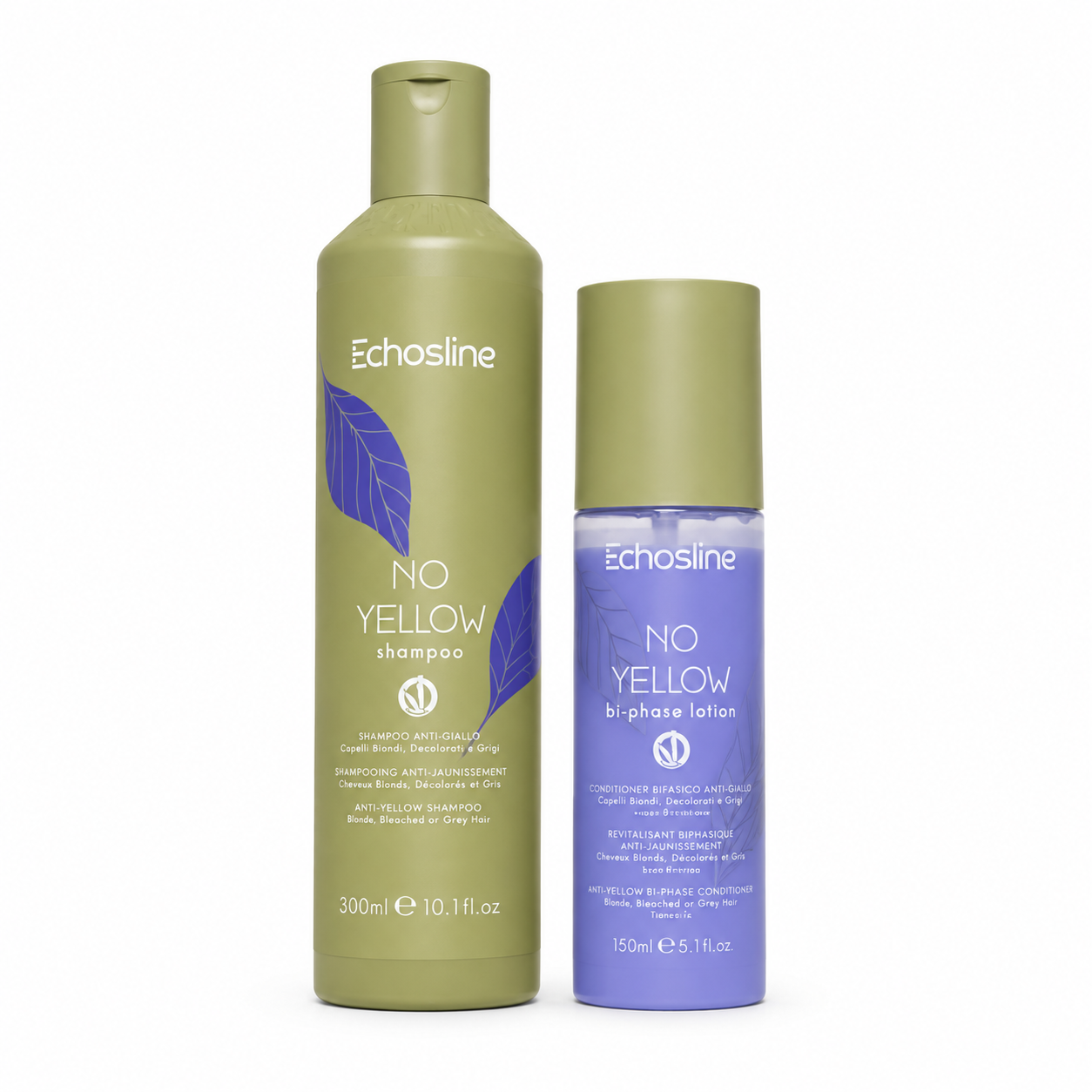 Kit Antigiallo Echosline No Yellow Shampoo + Lotion