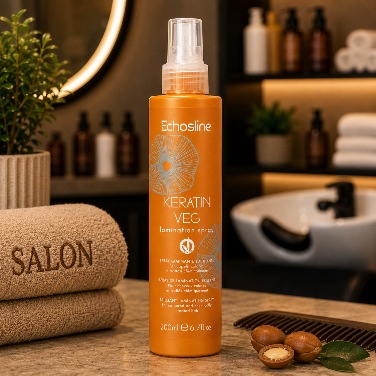Echosline Keratin Veg Lamination Spray 200 ml