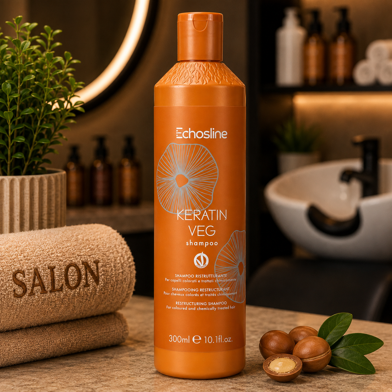 Echosline Keratin Veg Shampoo 300 ml
