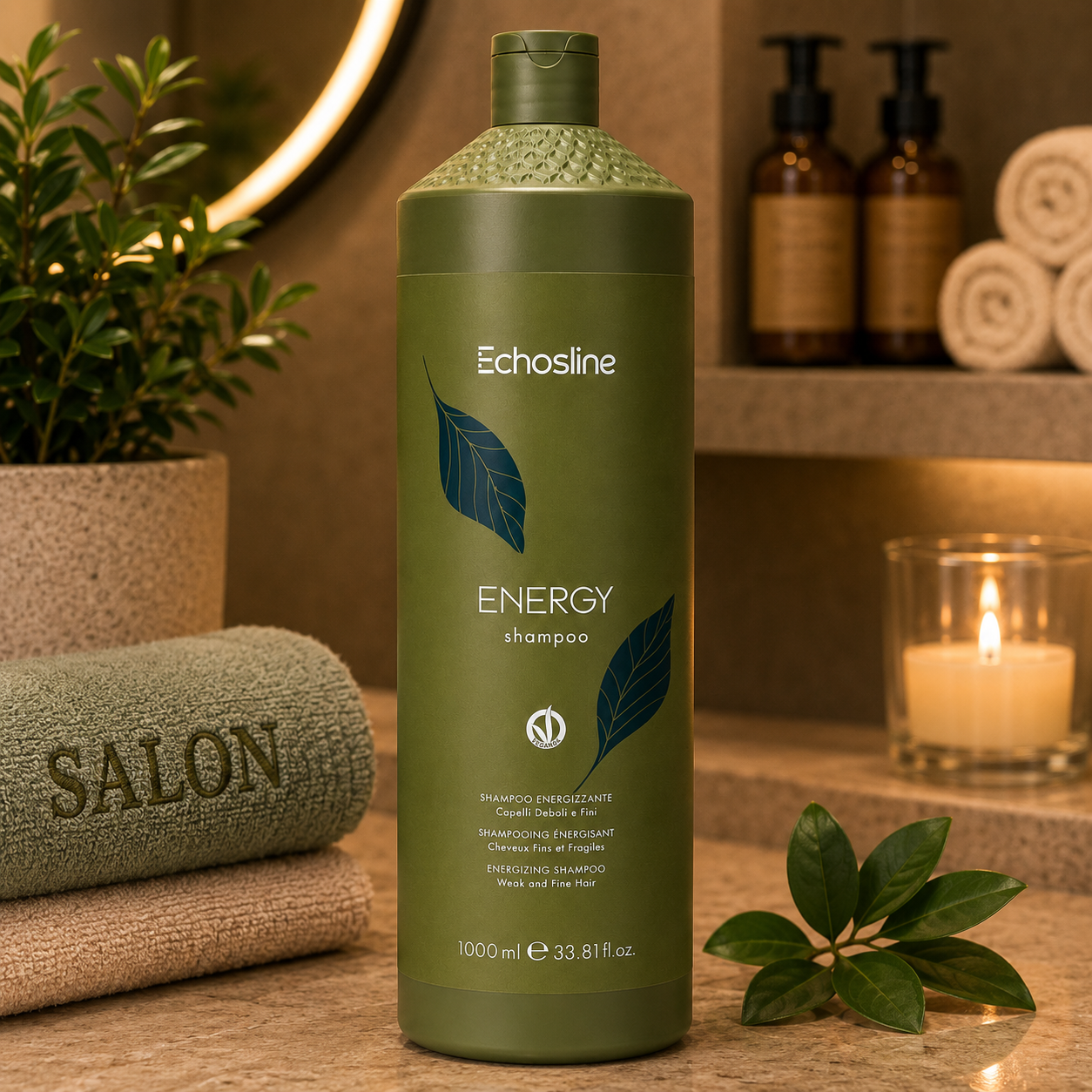 Energy Vegan Shampoo 1000ml Echosline 