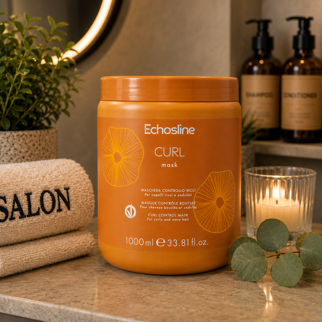 Lockenmaske 1000 ml Echosline 