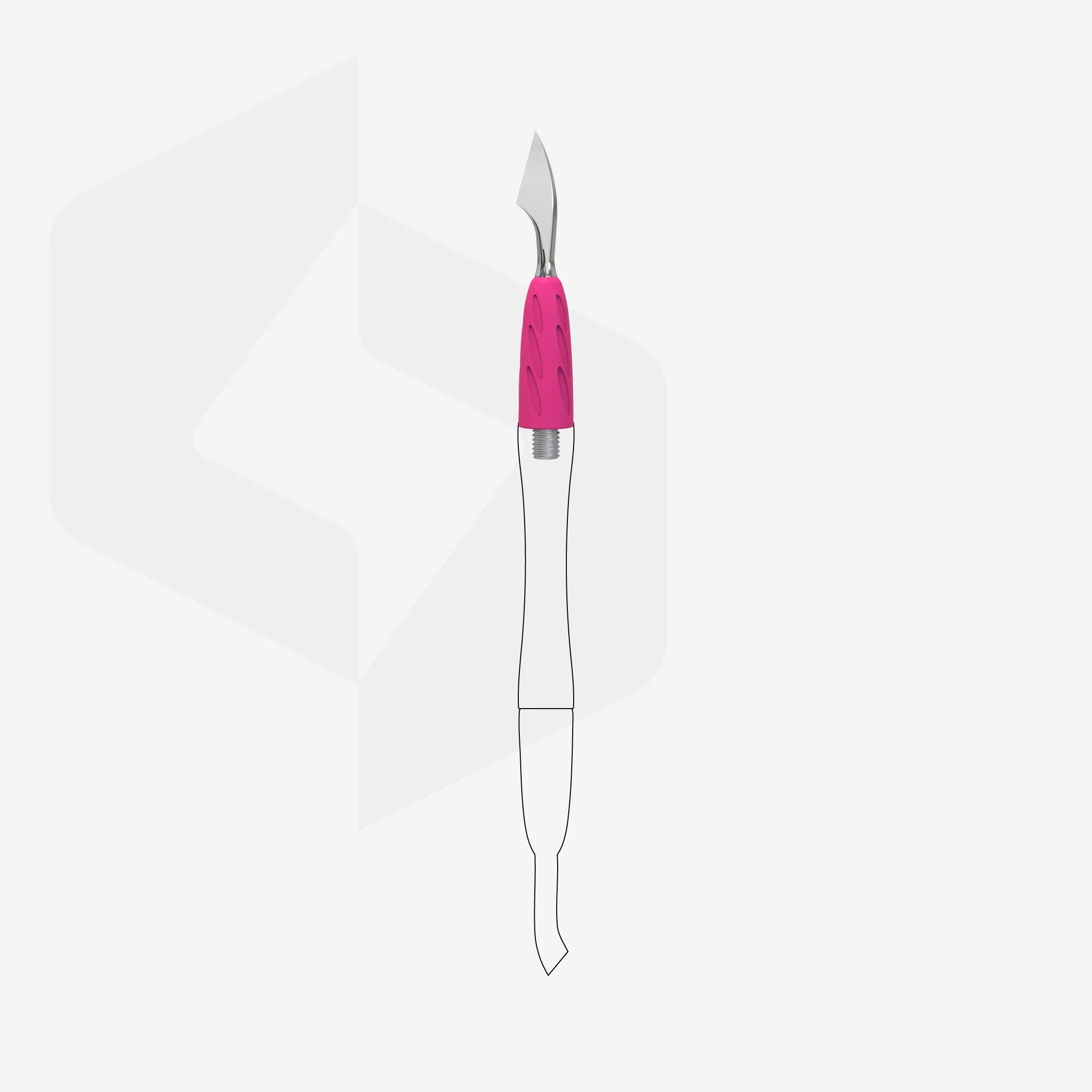 EXPERT 51 Professionelle Nagelhautschere mit Hakenspitze