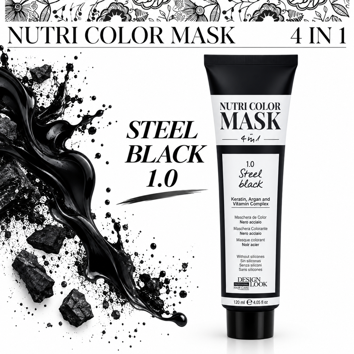 Nutri Color Mask Steel Black 1.0 120 ml