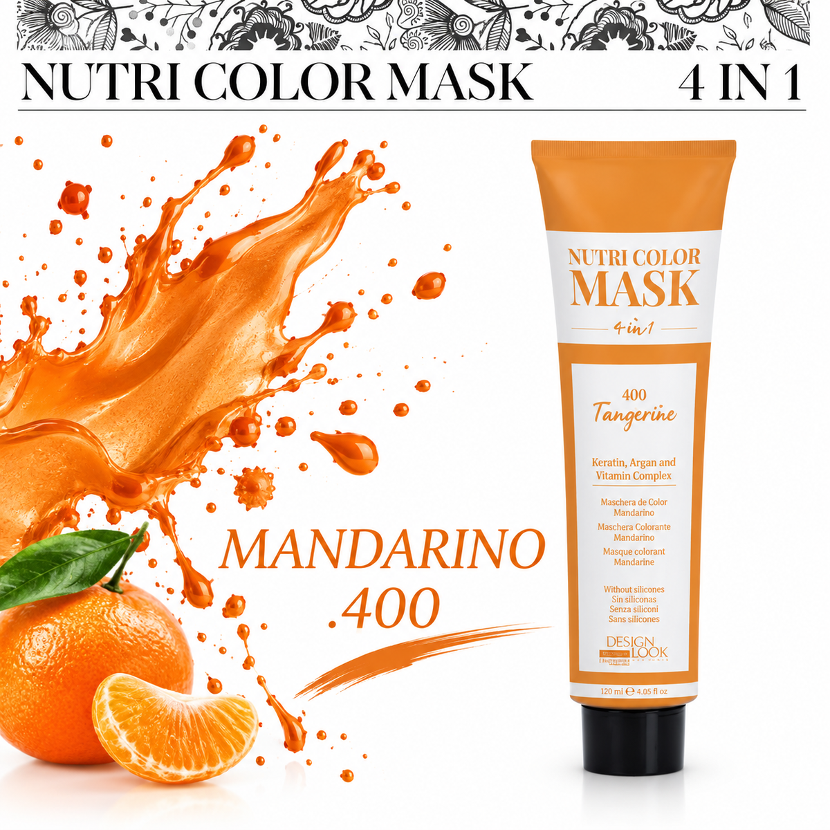 Nutri Color Mask 4 in 1 - Mandarine .400 - 120 ml DESIGN LOOK