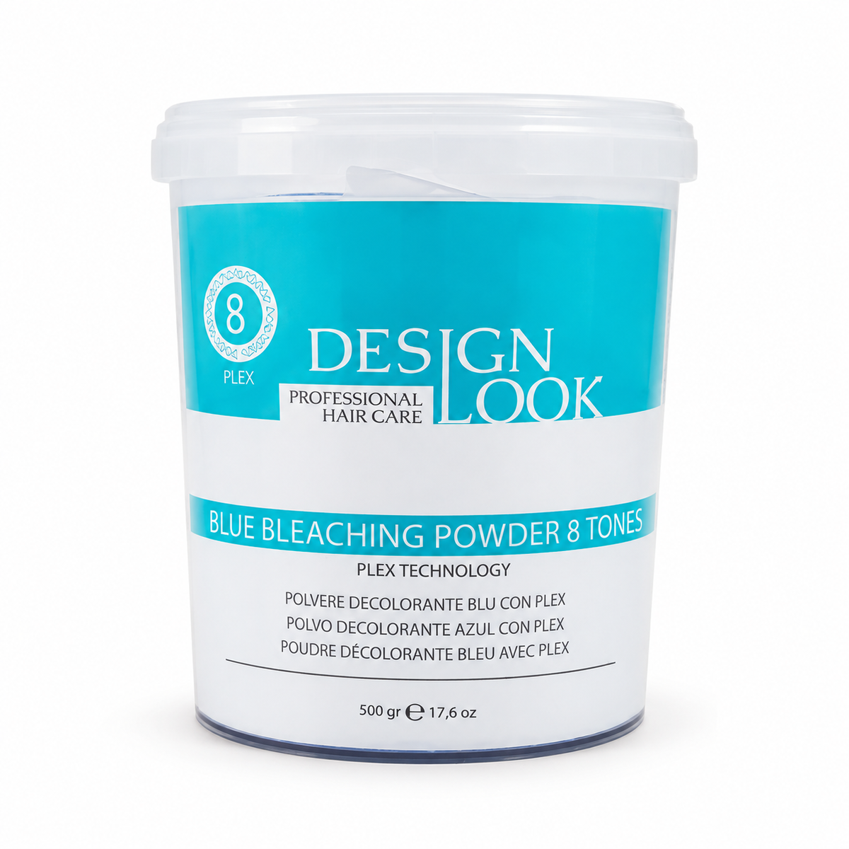 Polvere Decolorante Blu con Plex Design Look 500 g