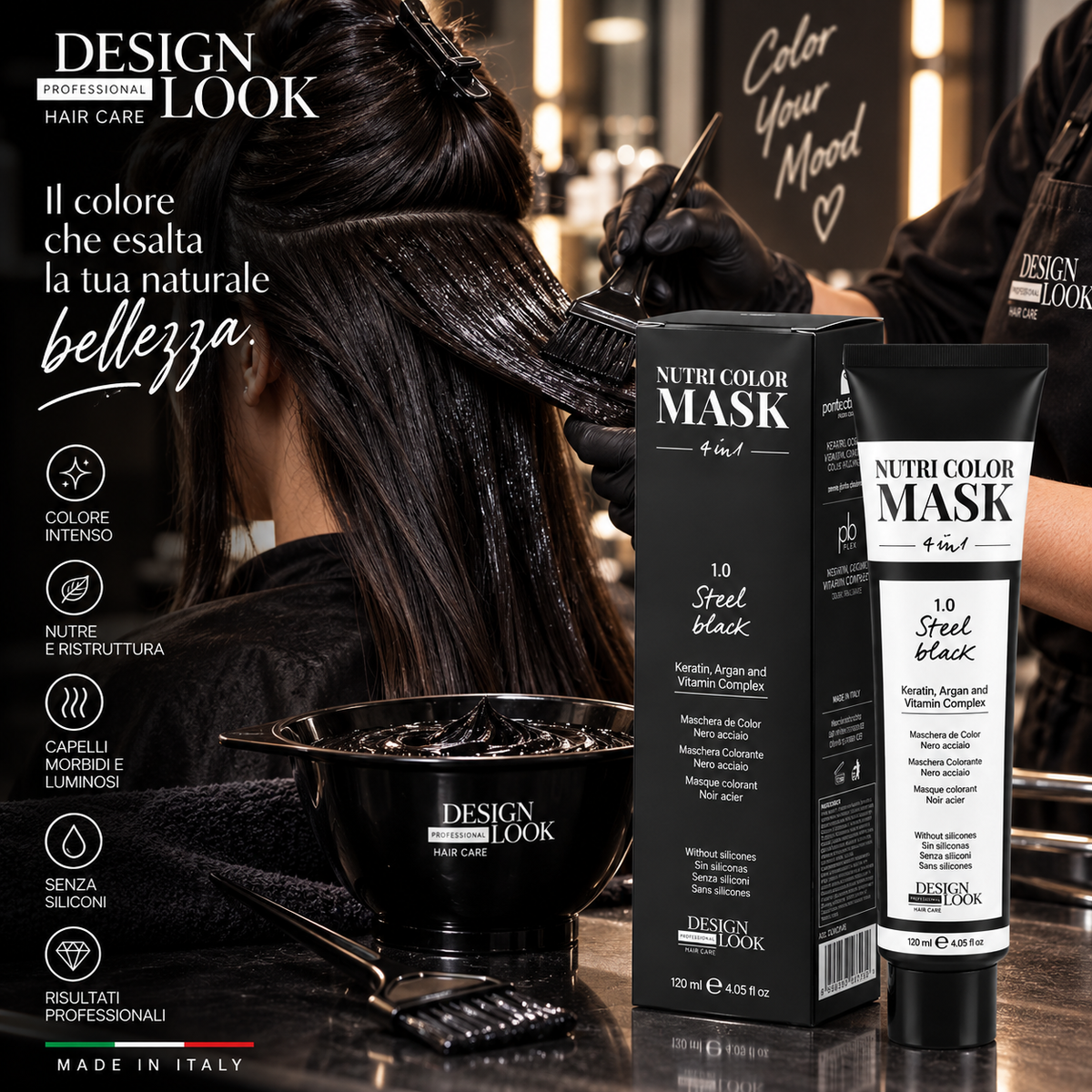 Nutri Color Mask Steel Black 1.0 120 ml
