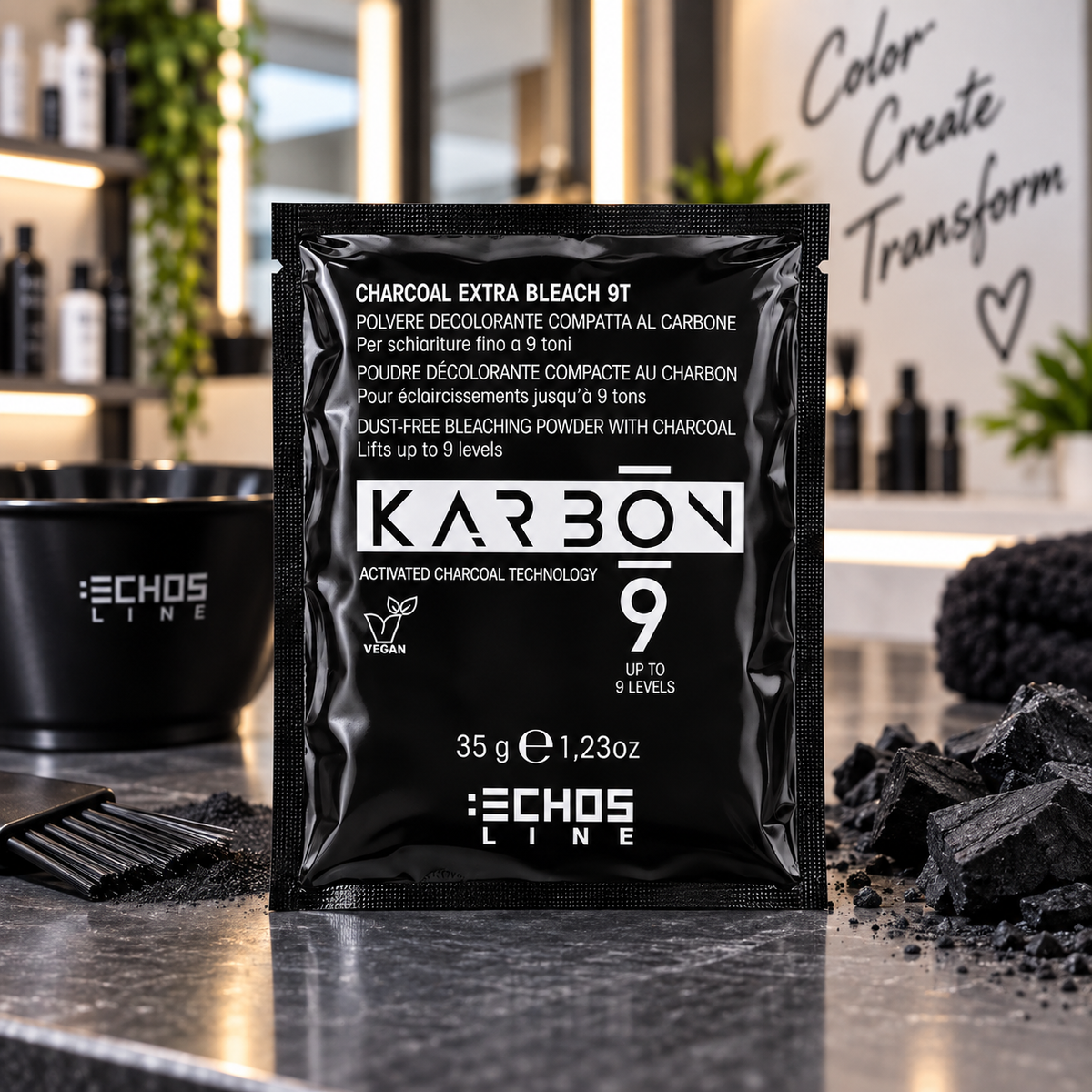 Bleichpulver "Karbon" Extra Bleach 9 Töne 35g ECHOSLINE