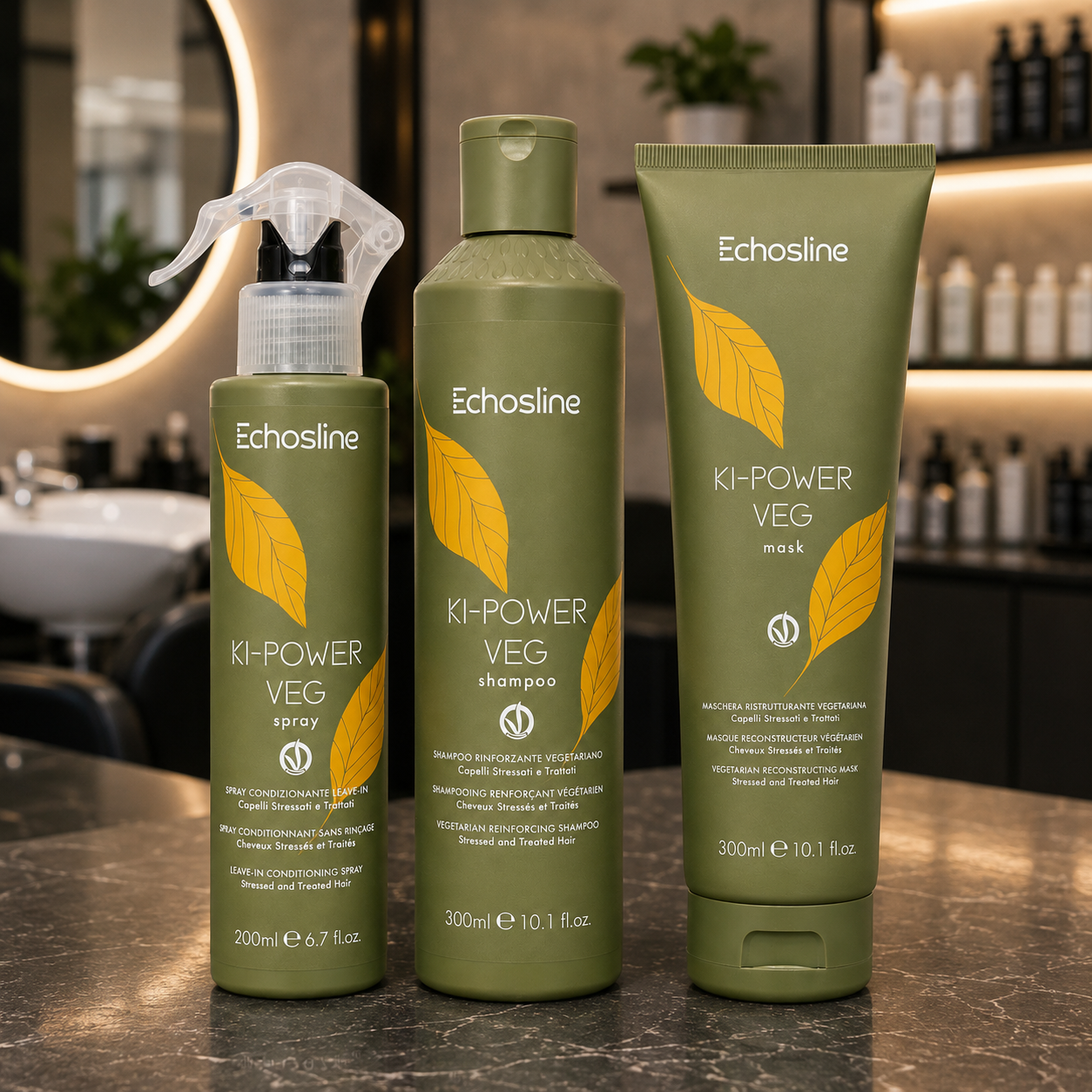 Kit Ricostruzione Capelli Echosline Ki-Power Veg