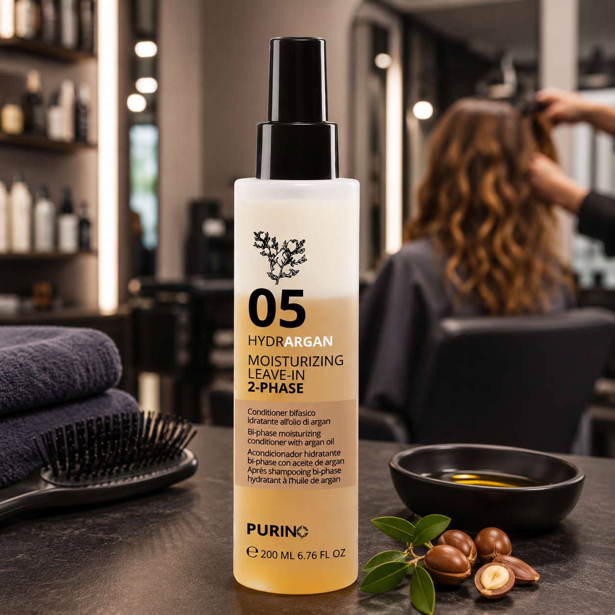 05 HydrArgan Moisturizing Leave in 2Phase 200ml PURING