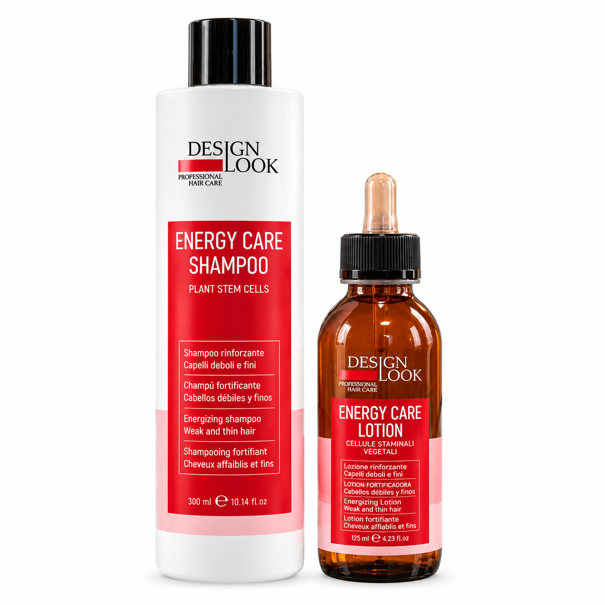 Set Energy Care Shampoo 300 ml + Energy Care Lotion 12x10 ml – Design-Look