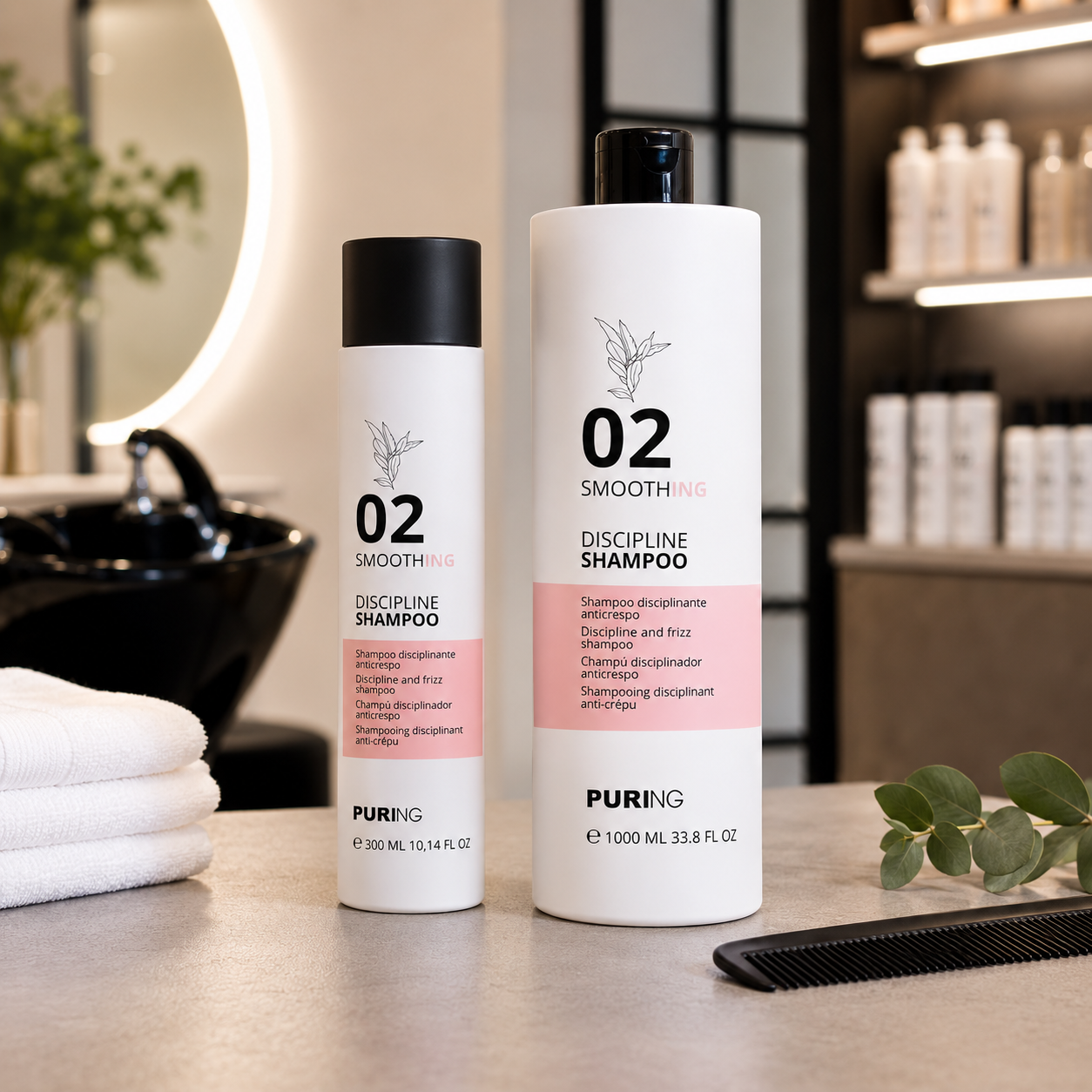 02 Glättendes Disziplinen Shampoo PURING