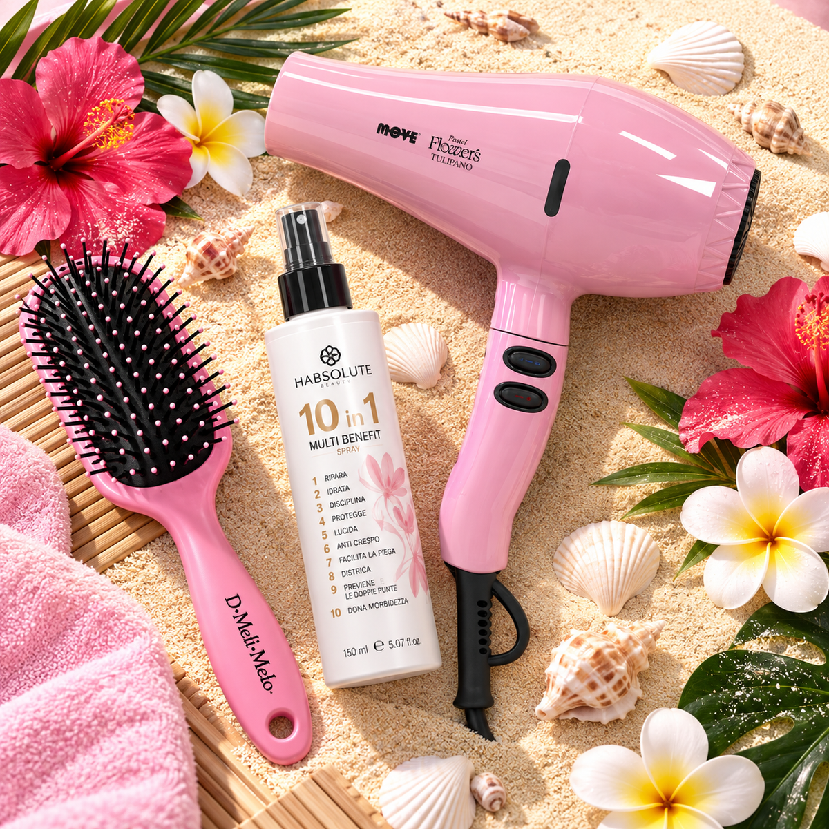 Asciugacapelli Set Hon Pastel Flowers 2100W