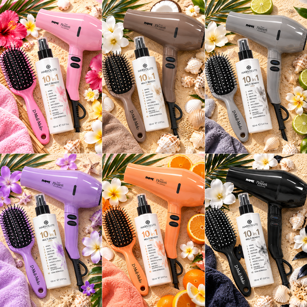 Asciugacapelli Set Hon Pastel Flowers 2100W