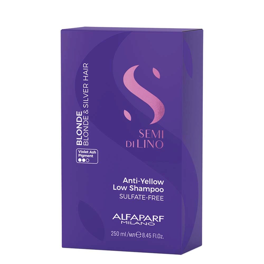 Alfaparf Blonde Anti Yellow Low Shampoo 250 ml – sanftes Anti-Gelb-Shampoo 