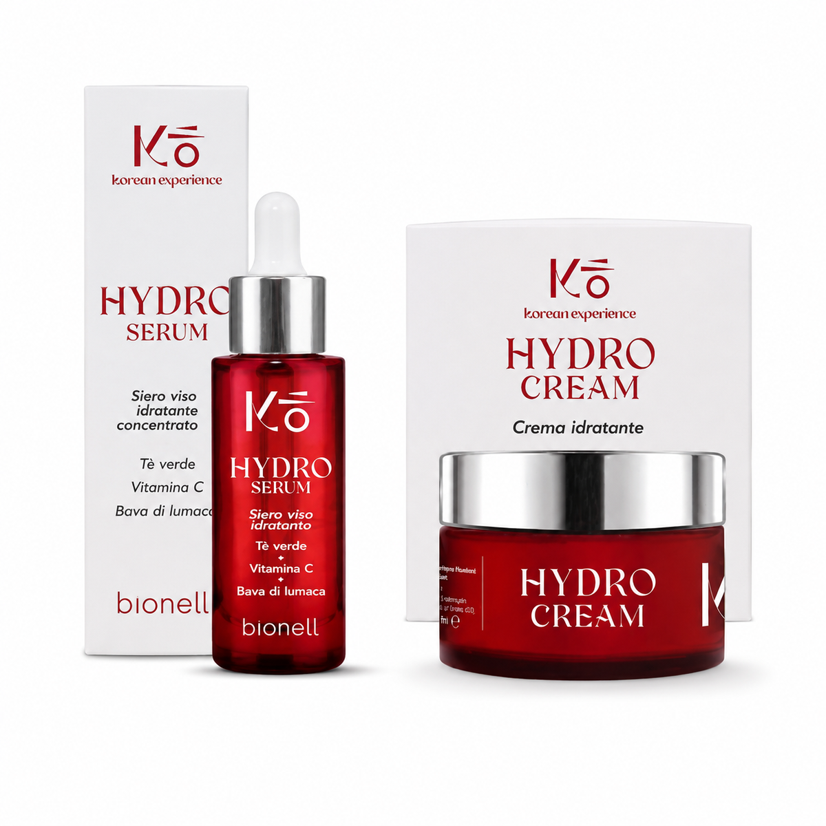 Bionell Kit Idratante Korean Experience Hydro Cream e Serum