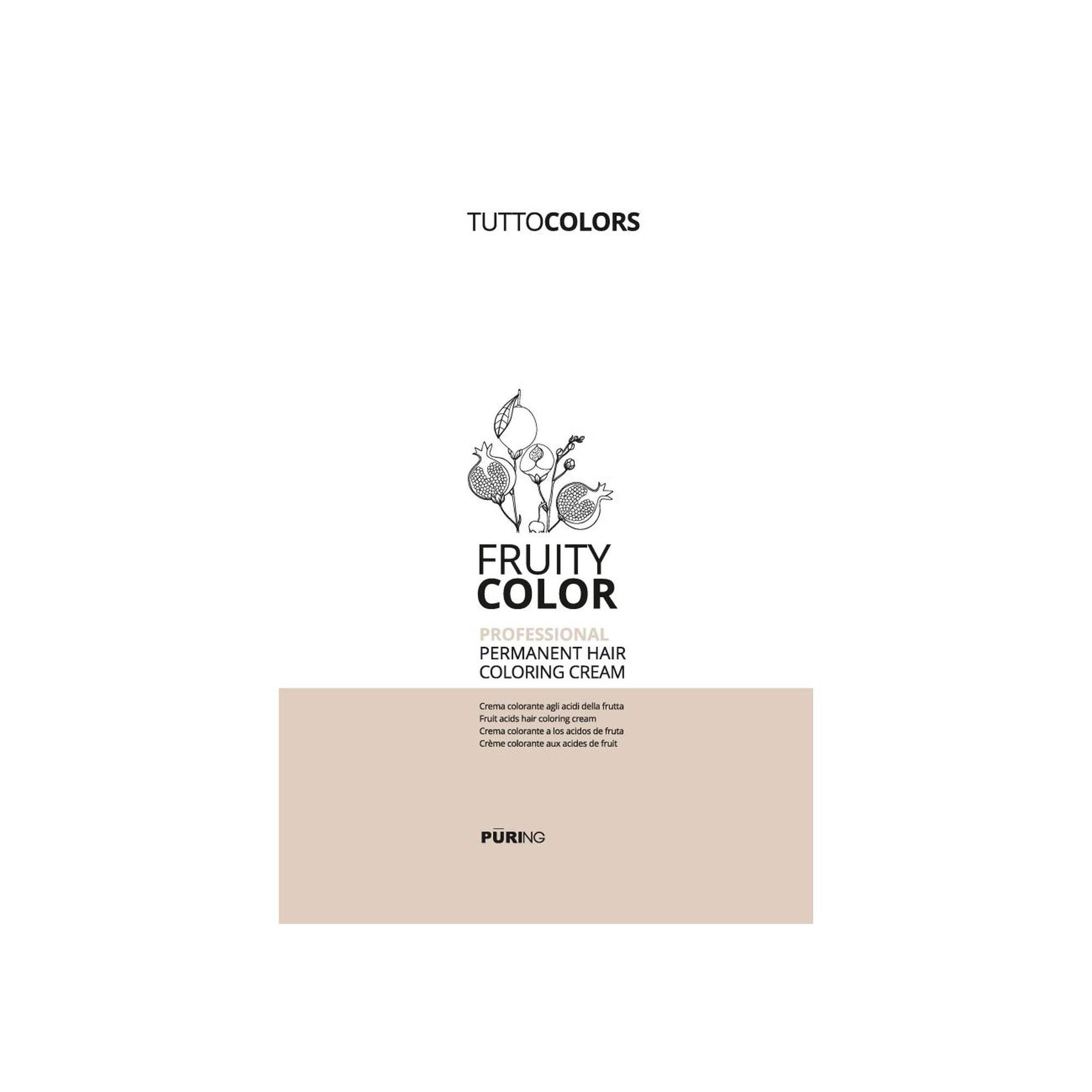 FRUCHTIGE FARBE tuttocolor Professioneller Farbstoff 100 ml