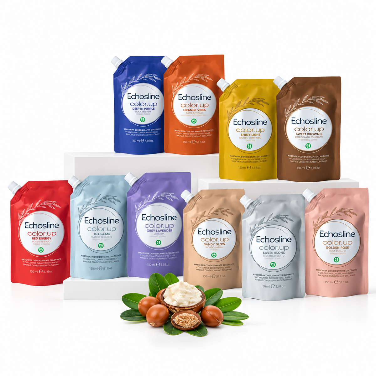 Color Up Vegan Energy 150ml ECHOSLINE Farbregenerierende Maske