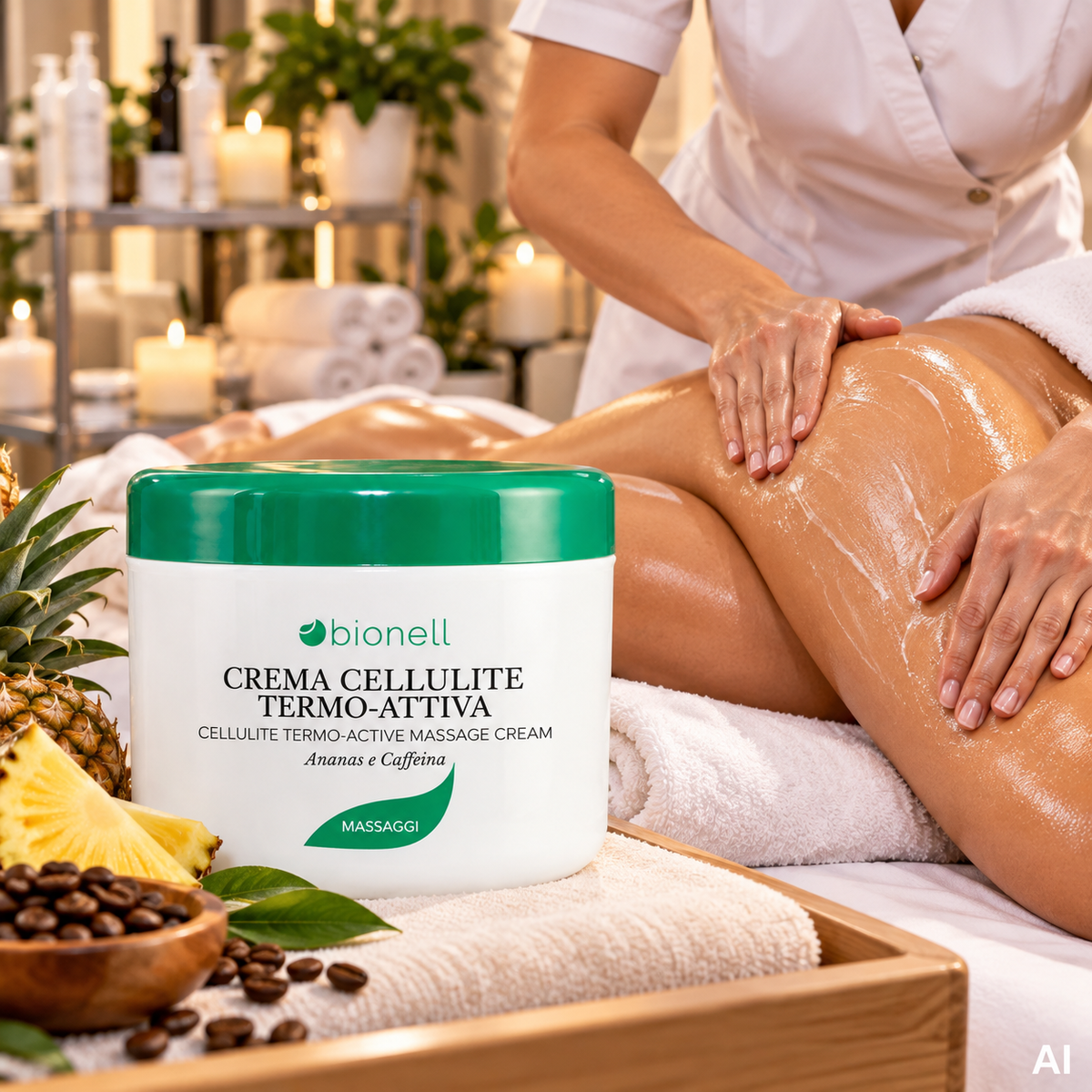 Crema Cellulite Termo-Attiva BIONELL 500 ml