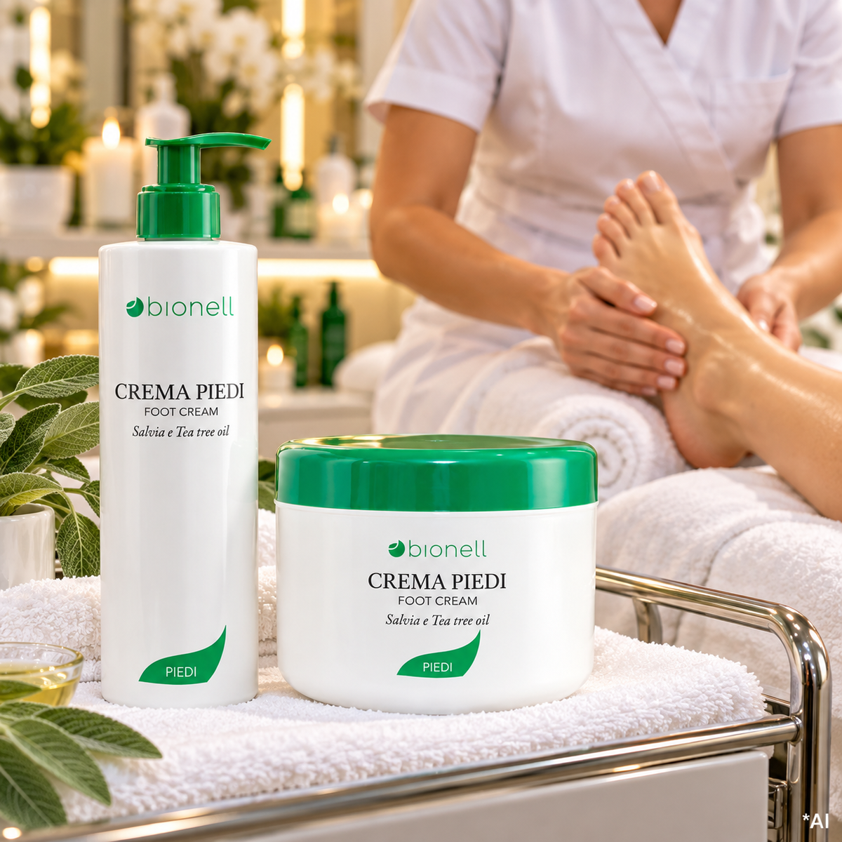 Crema Piedi BIONELL Salvia e Tea Tree Oil 500 ml