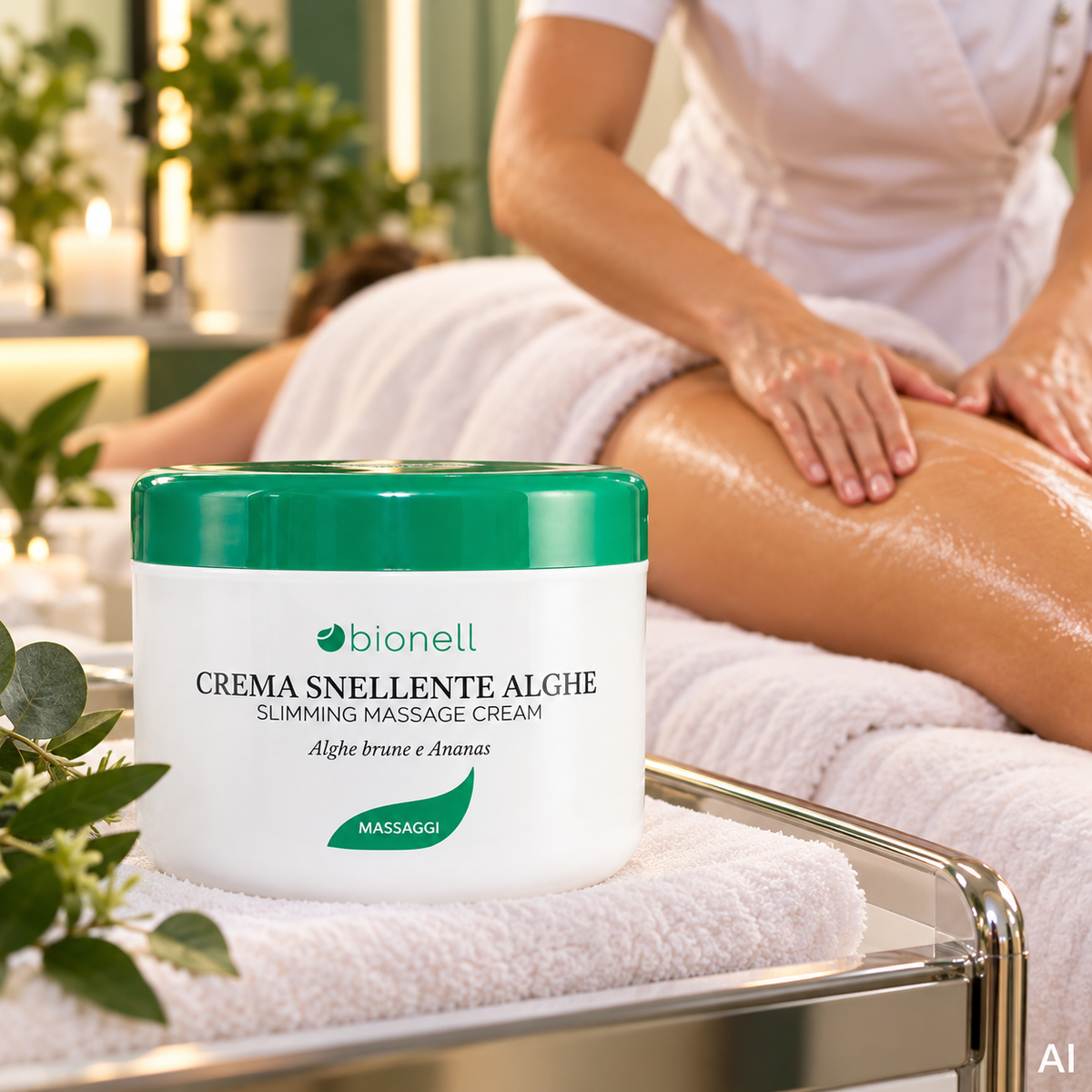 Crema Snellente Alghe e Ananas BIONELL 500 ml