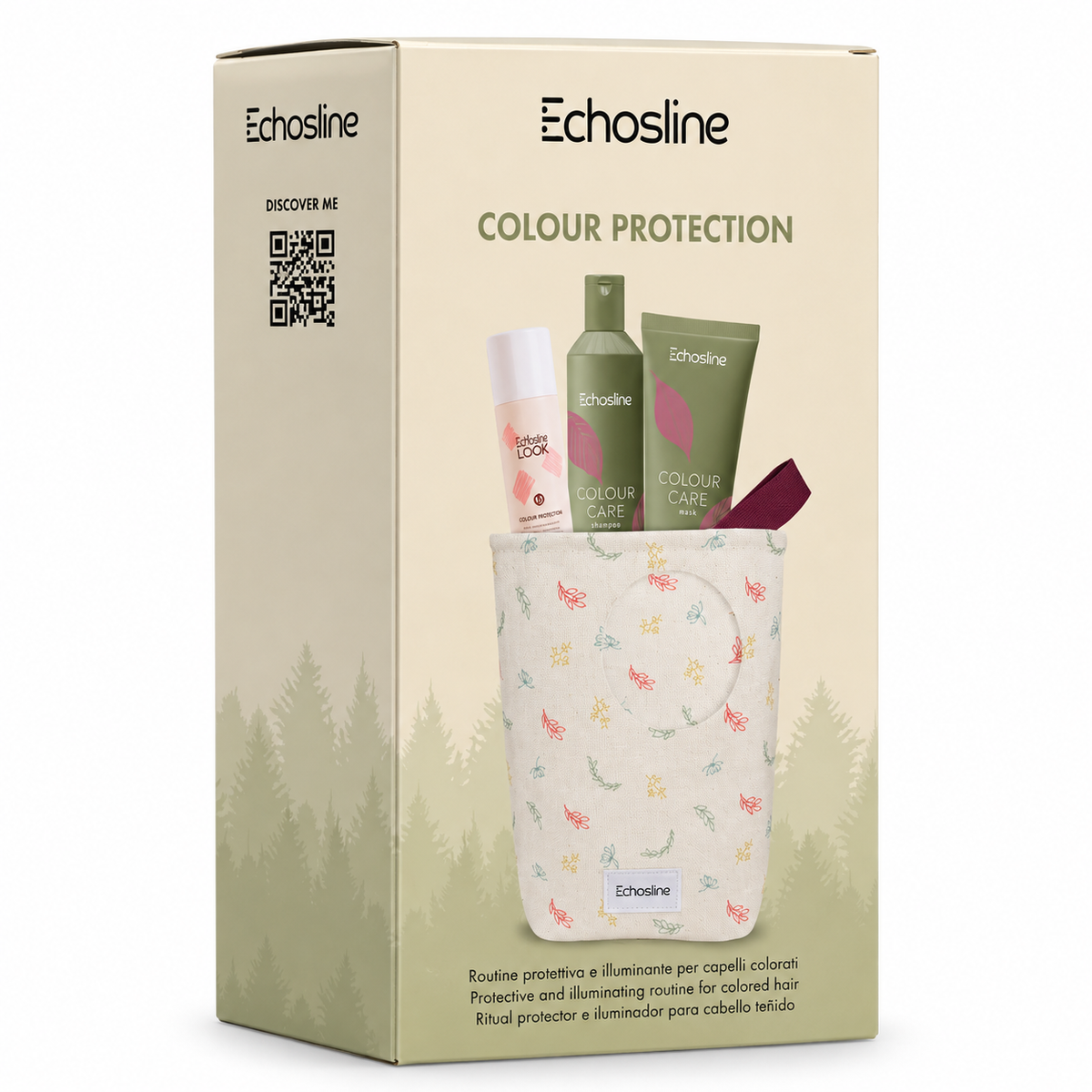 Kit Echosline Colour Protection Shampoo, Maschera e Spray