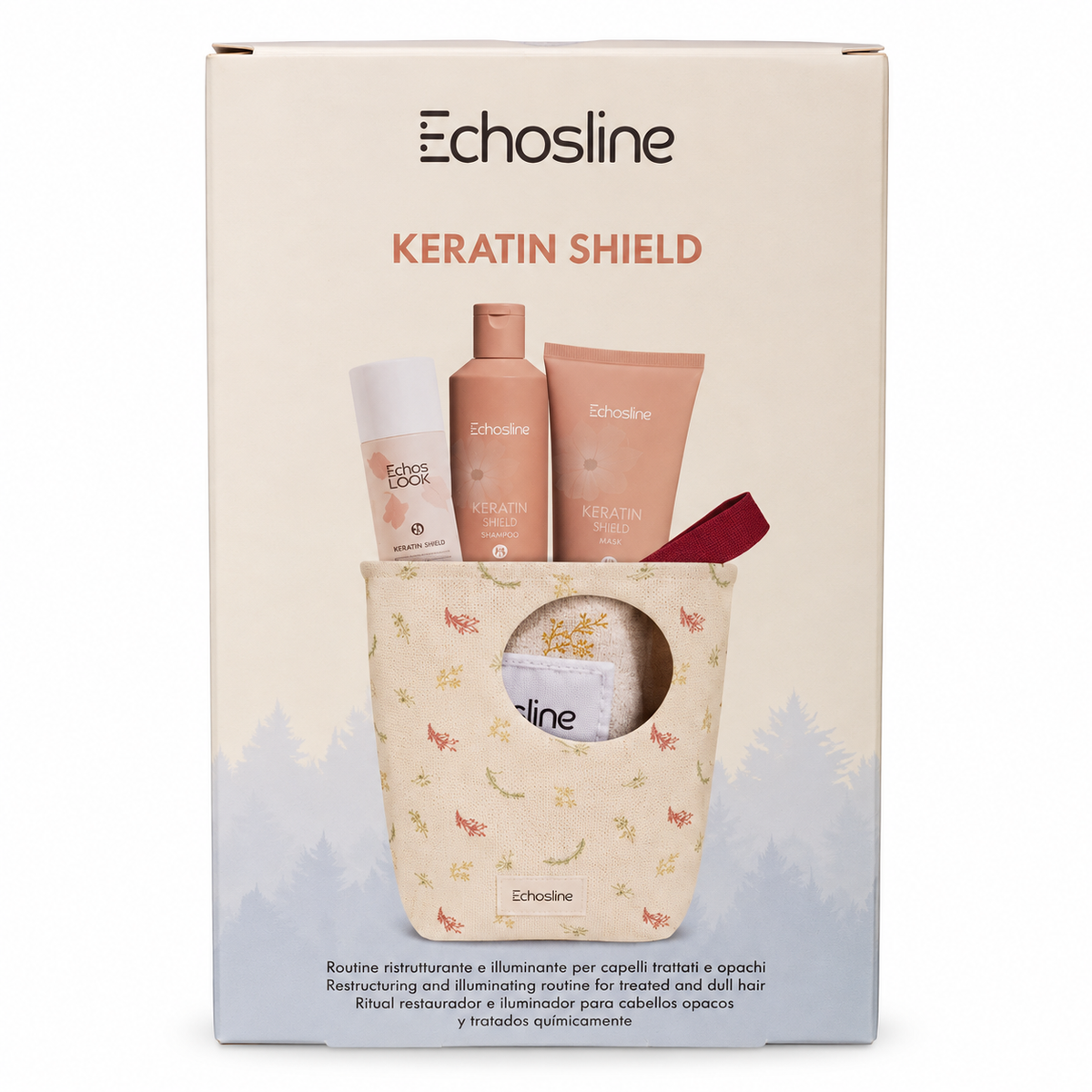 Kitkit-keratin-shield-echosline Shampoo, Maschera e Spray