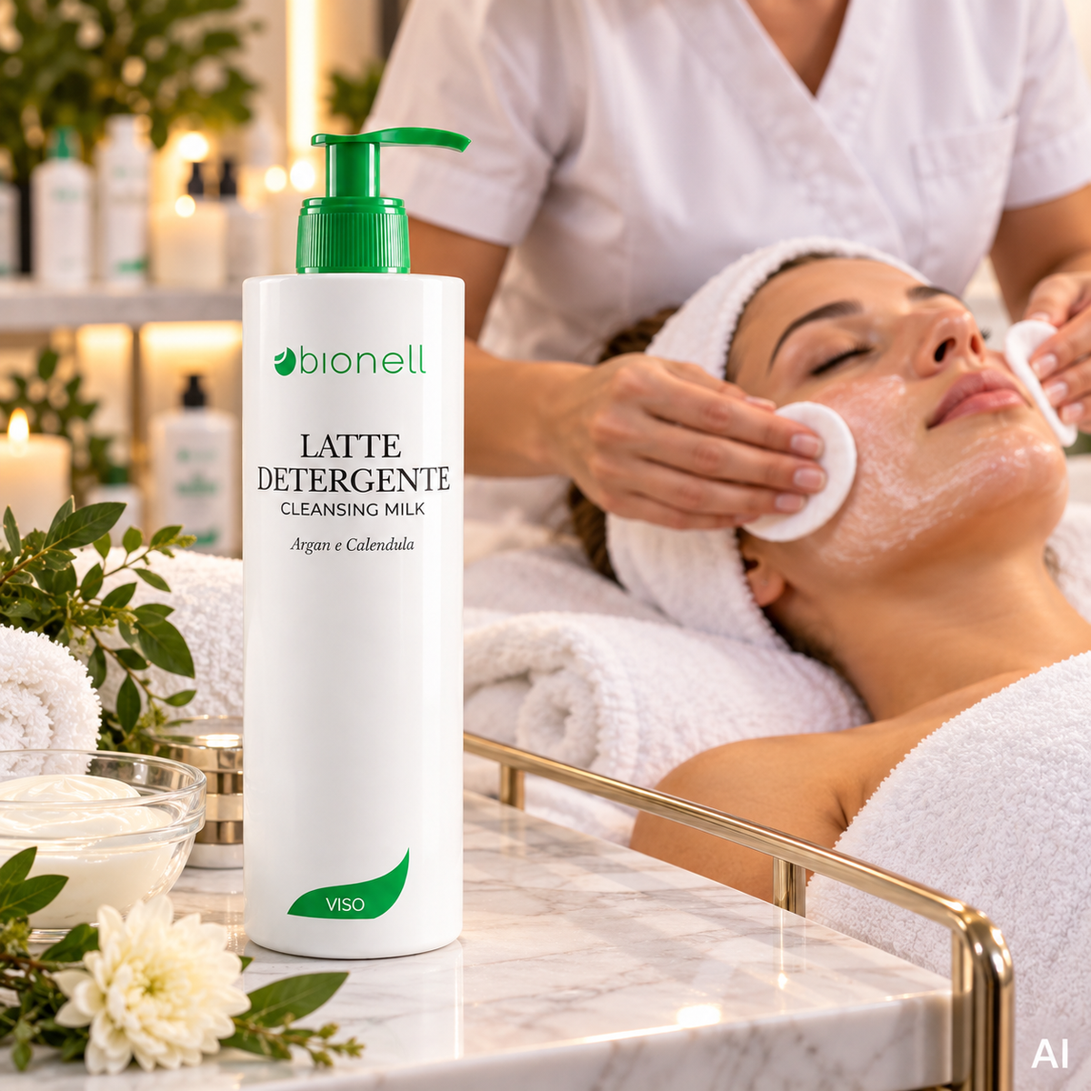 BIONELL Argan und Calendula Reinigungsmilch