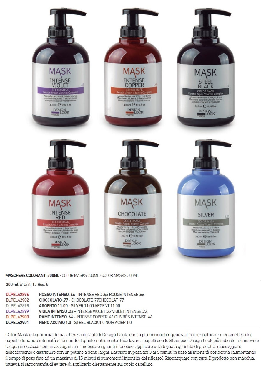 Maschera Pigmenti per Capelli DESIGN LOOK Fuxia 300 ml
