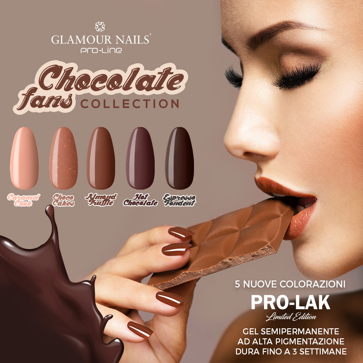 PRO-LAK CHOCOLATE FANS Gel-Nagellack, eine Kollektion zum „Genießen“!