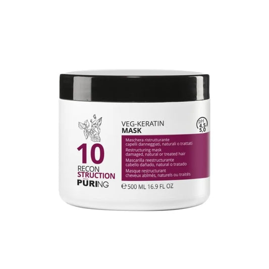 Maschera Ristrutturante Veg-Keratin 10 Reconstruction 500 ml Puring