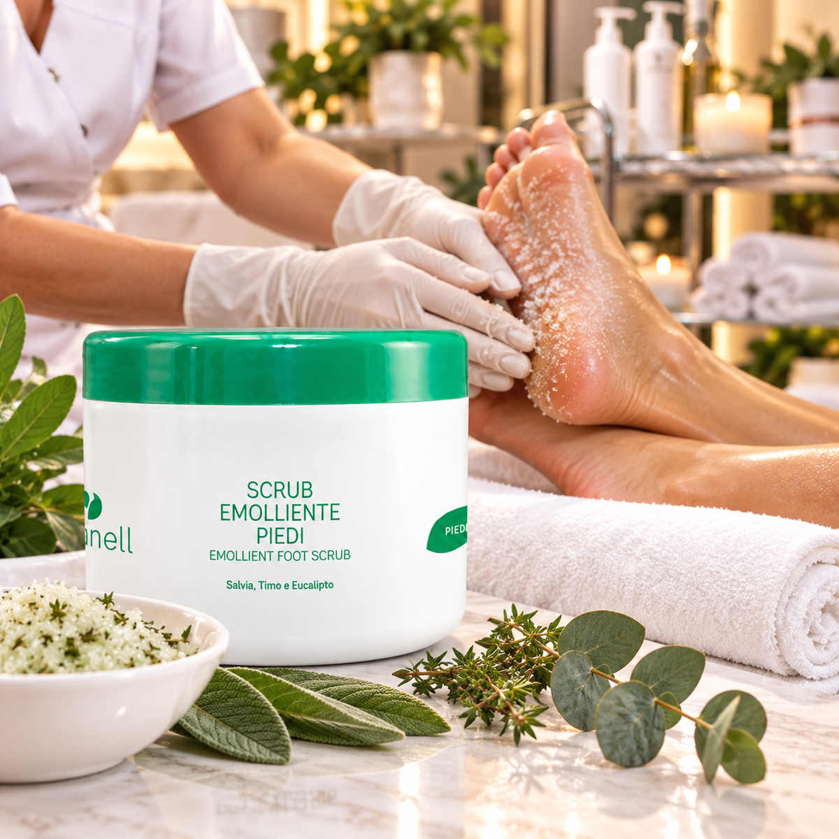 Scrub Emolliente Piedi con Microgranuli Vegetali 500 ml