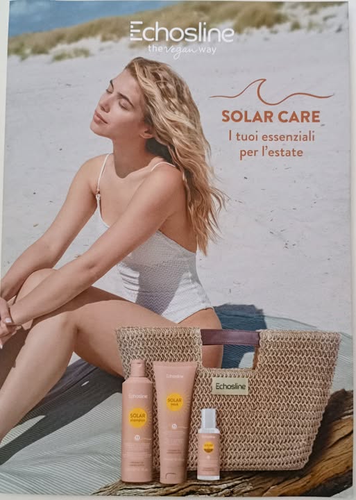 Kit Solare echos Shampoo,Maschera,Olio in Omaggio Borsa grande Mare