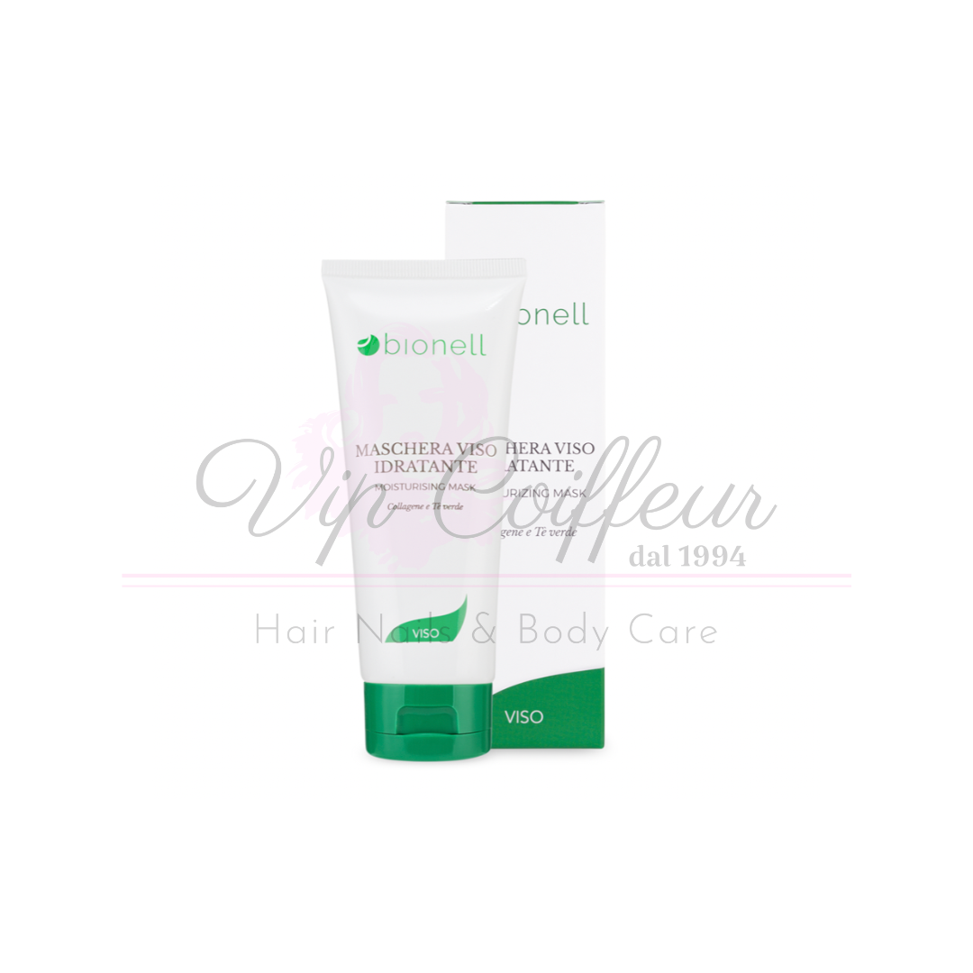 Feuchtigkeitsspendende Gesichtsmaske mit Kollagen und grünem Tee 100ml BIONELL