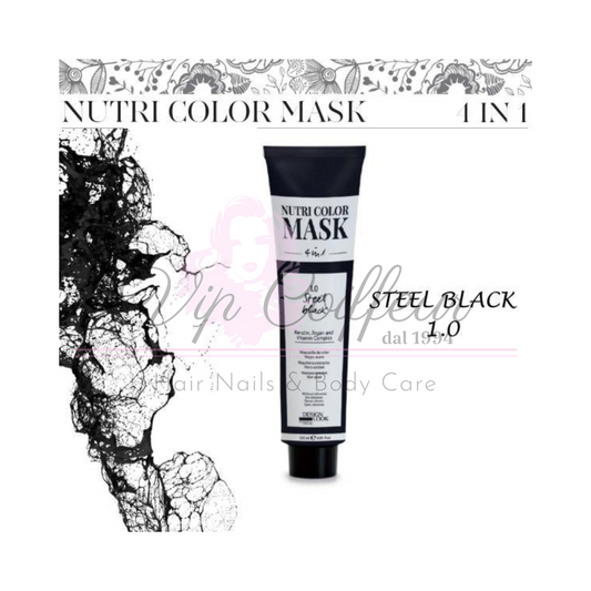 Nutri Color Mask 4 in 1 - Steel Black 1.0 - 120 ml DESIGN LOOK