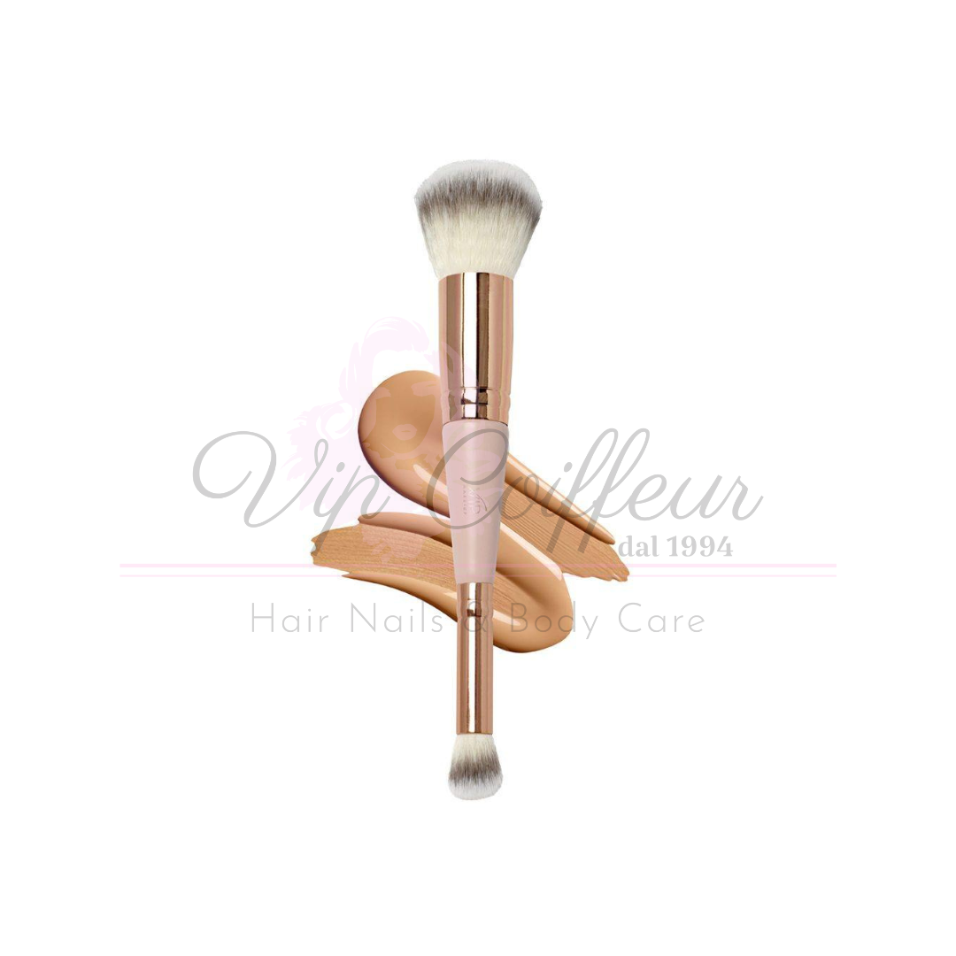 Professioneller Pinsel 2 in 1 Skin Perfect Doppelpinsel VIP MAKE UP